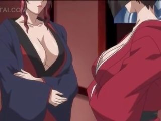 Φανταστικός hentai seductress τσιμπουκώνοντας και άλμα μεγάλος manhood